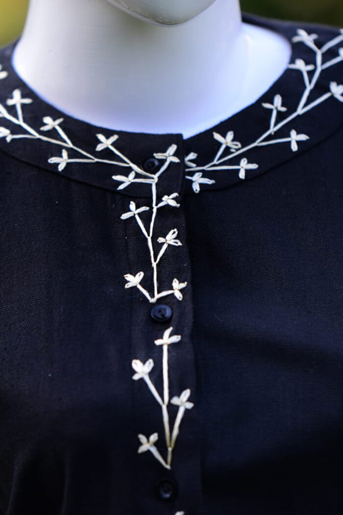 Barg-e-Seemab - Lazy Daisy Stitch - Image 2